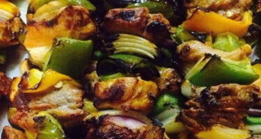 pinchos de pollo asado