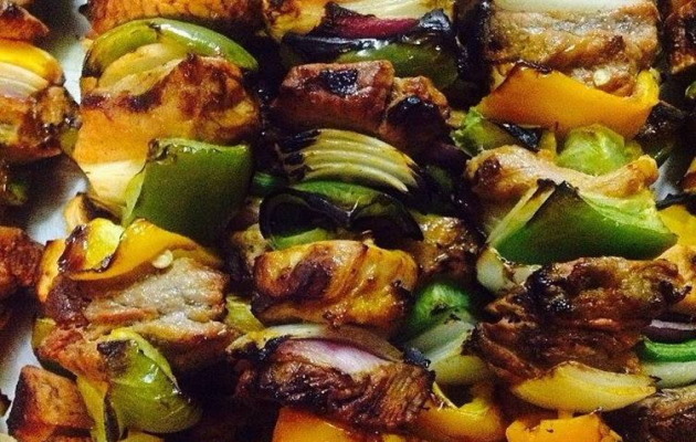 pinchos de pollo asado