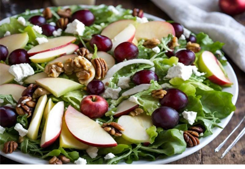 Ensalada Navideña: Frescura y sabor en cada bocado. ¡Una combinación perfecta para tu mesa festiva
